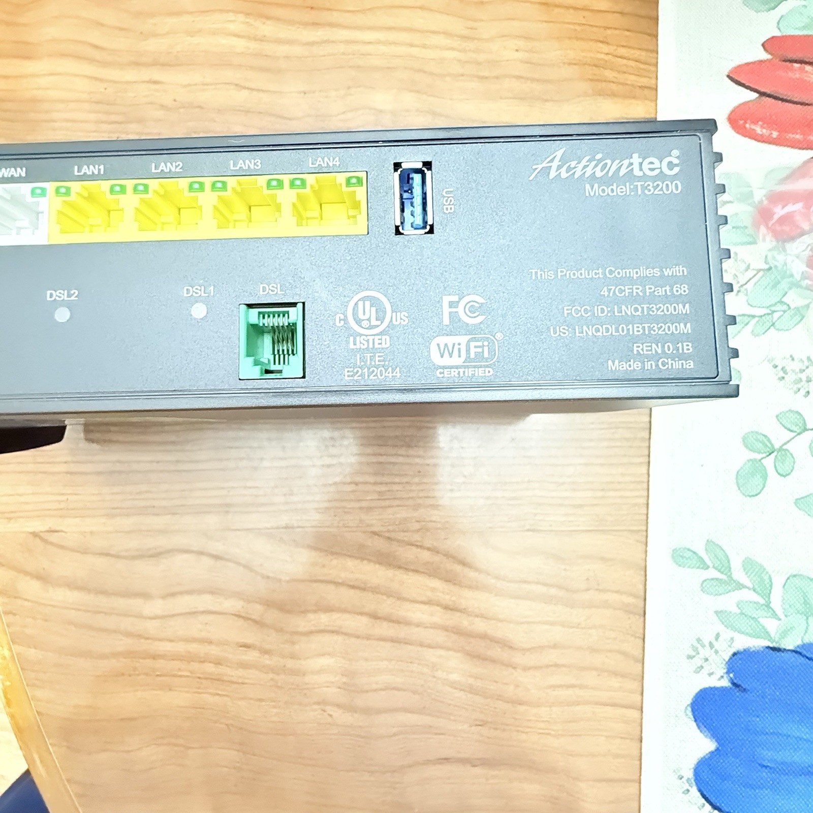 Actiontec Kinetic Windstream T3200 WiFi Modem NO CORDS
