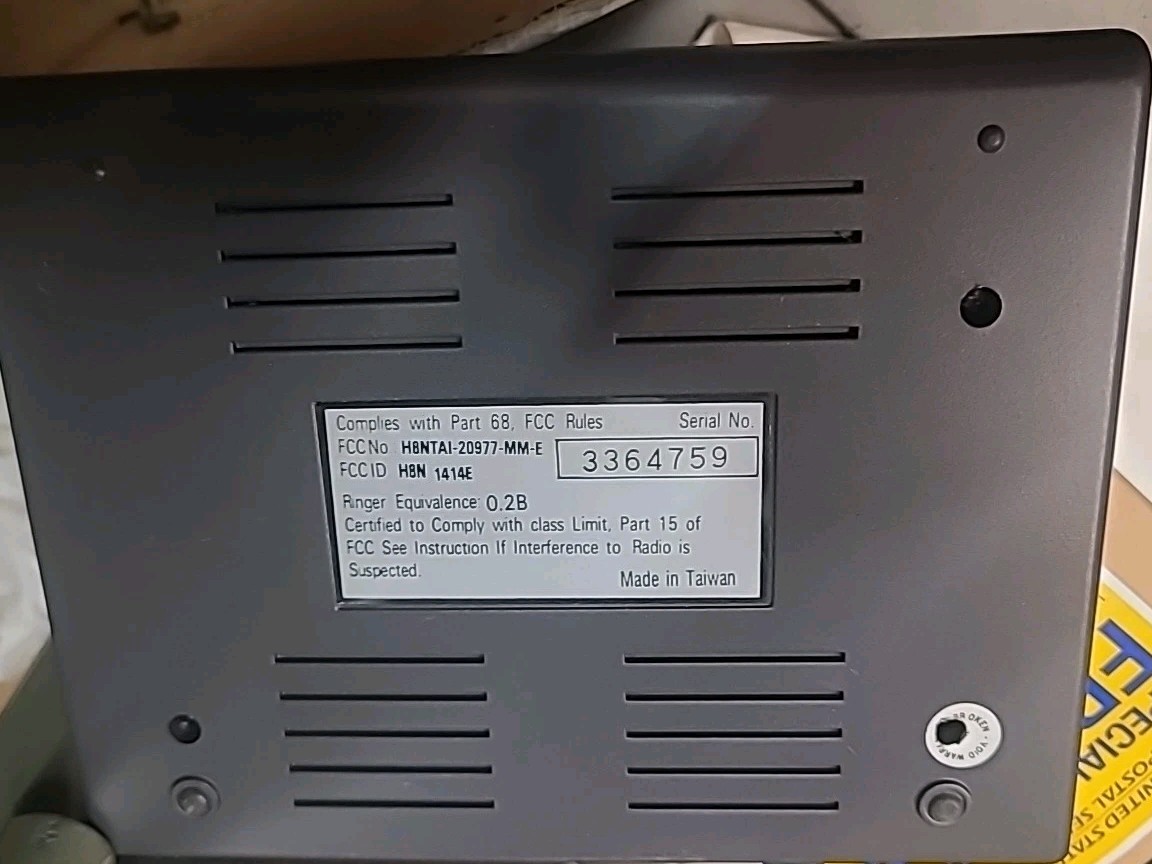 US Robotics V.92 56K Fax Modem Model No.: 5686 / 005686-05