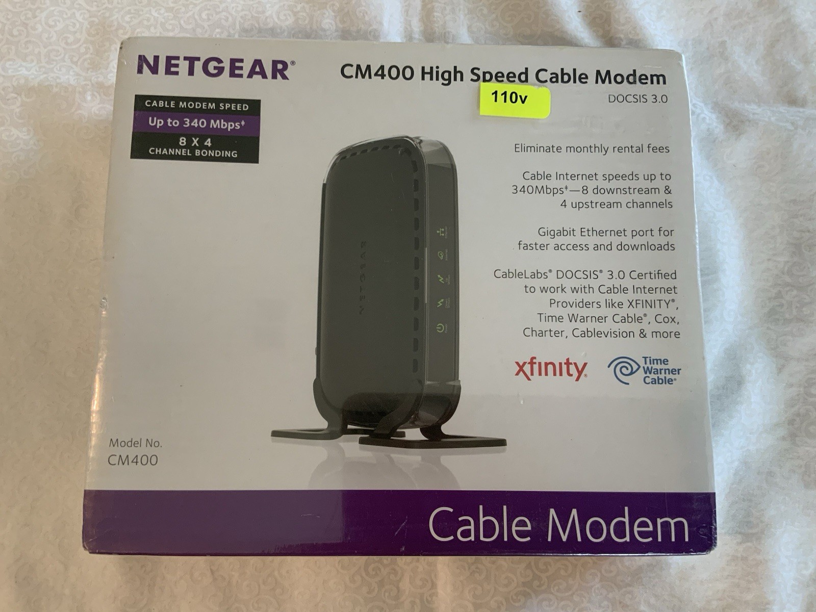 NEW Netgear CM400 High Speed Cable Modem DOCSIS 3.0 340 mbps