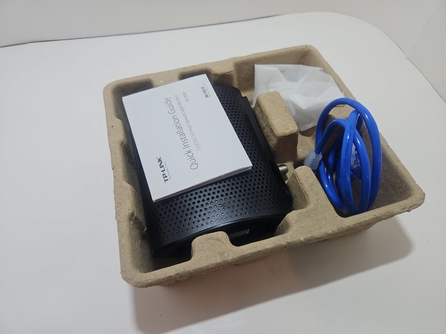 TP-LINK TC-7620 680Mbps Cable Modem No Power Cord