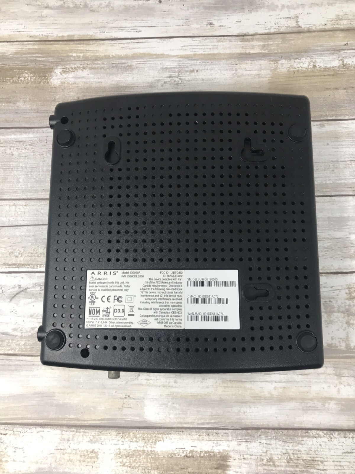 Arris DG860A Docsis 3.0 Wireless Cable Modem
