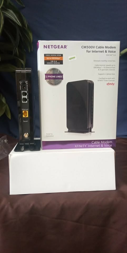 New NETGEAR CM500V Cable Modem for Internet & Voice Xfinity 680mbps