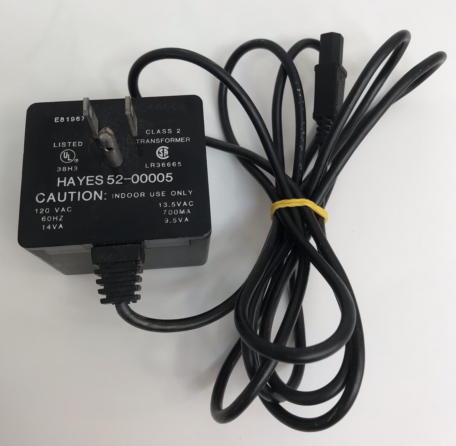 Hayes Microcomputer Smartmodem 1200 PC Modem w/ AC Adapter Power Works