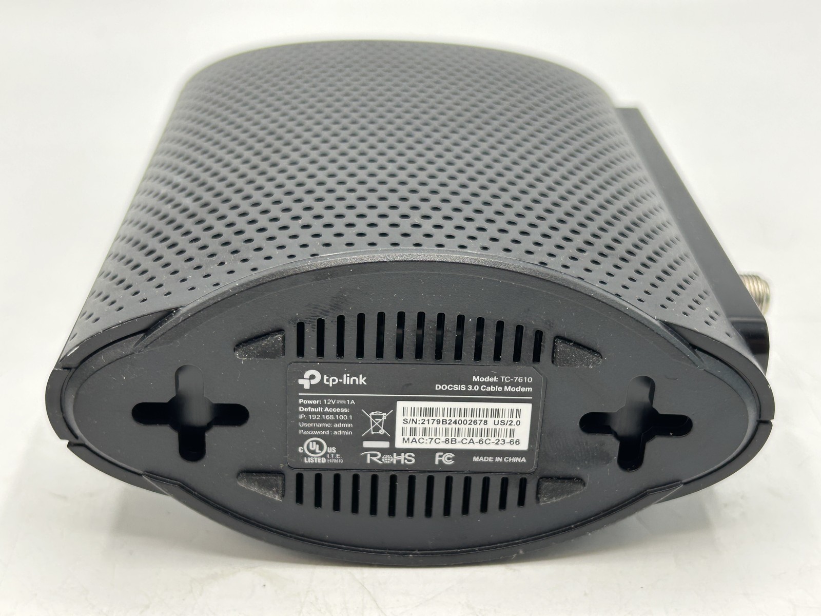 TP-Link Modem TC-7610 DOCSIS 3.0 8X4 Channel Bonding Gigabit Port