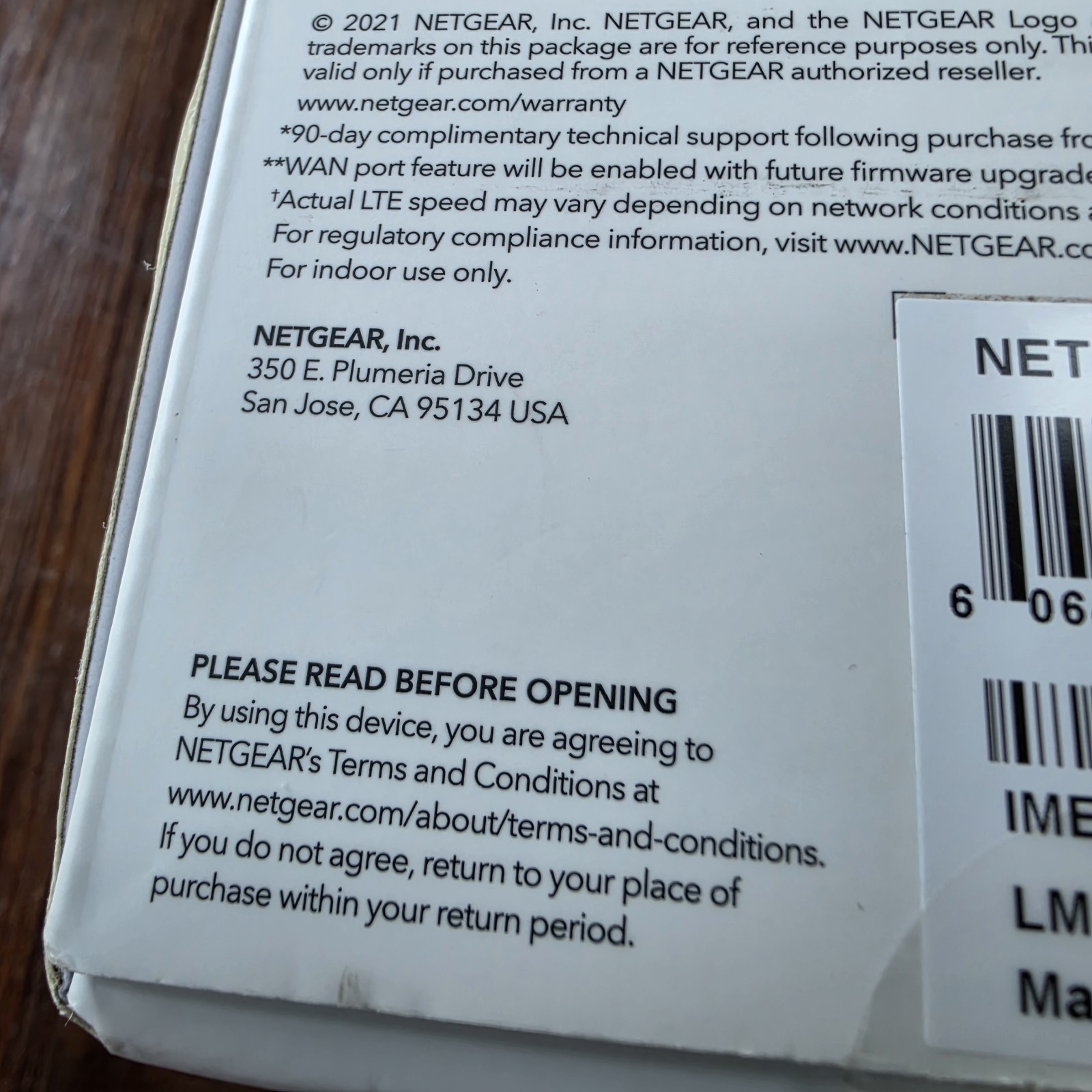 NETGEAR 4G LTE Broadband Modem LM1200 Complete In Box Fast And Reliable