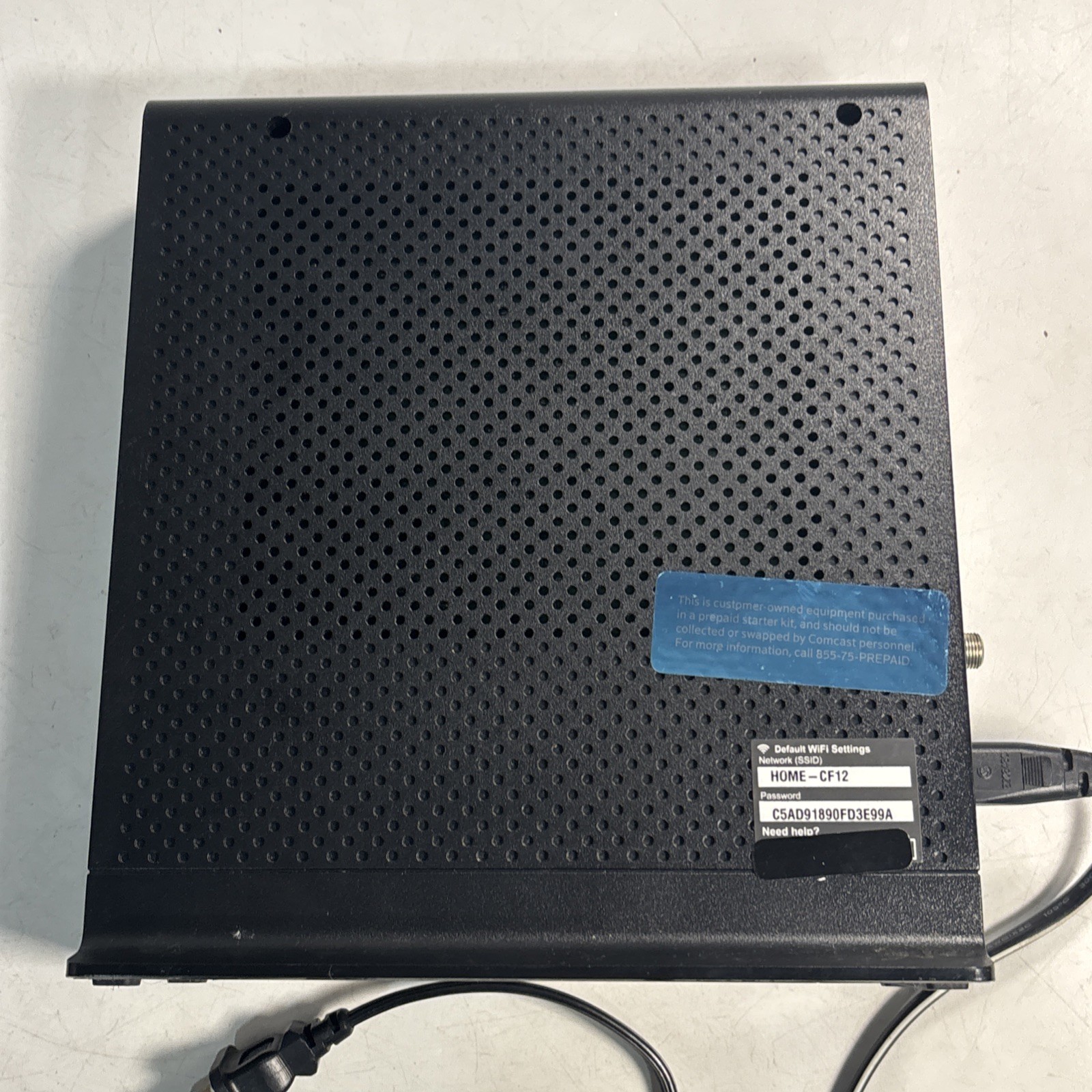 ARRIS TG862G/CT Xfinity Comcast Gateway and Router 802.11n wifi With Cord