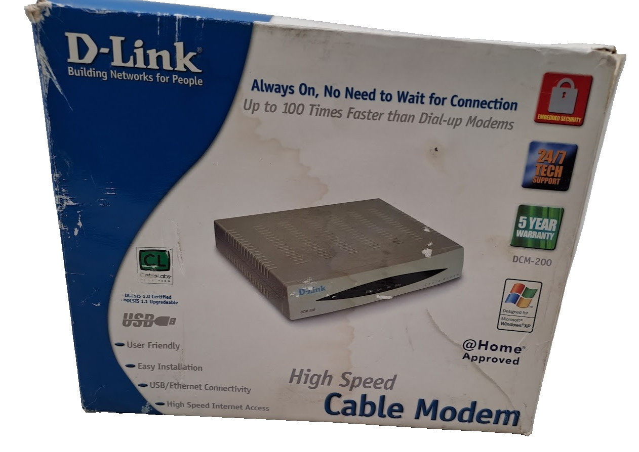 D-LINK HIGH SPEED CABLE MODEM DCM-200