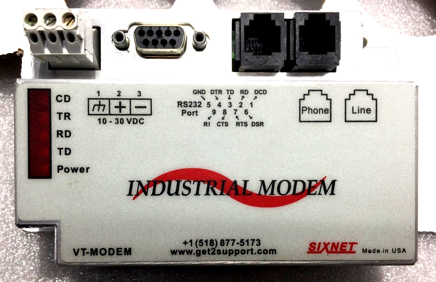 NEW SIXNET VT-MODEM -1 INDUSTRIAL MODEM HAZ LOCATIONS CLASS-1 DIV2 GRPS ABCD
