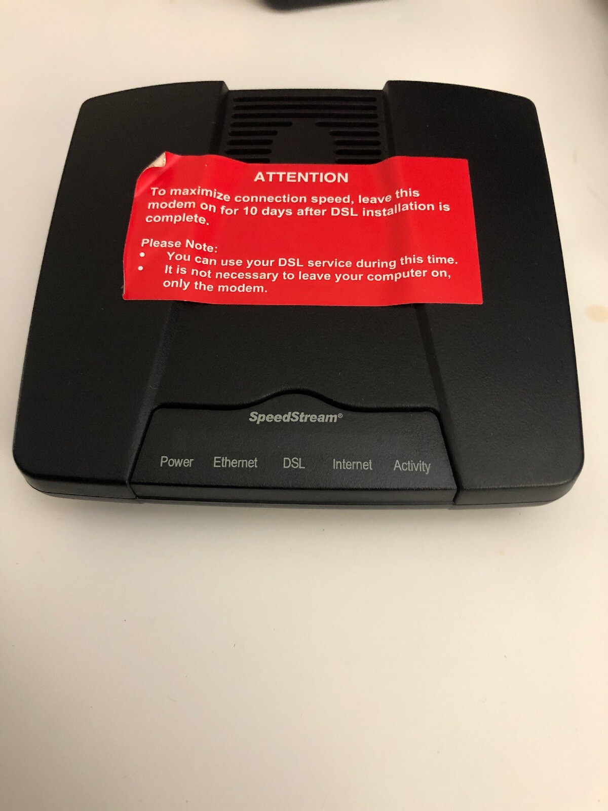 Siemens SpeedStream 4100 Ethernet ADSL Modem Part No. 060-D141-A12 Ships N 24h