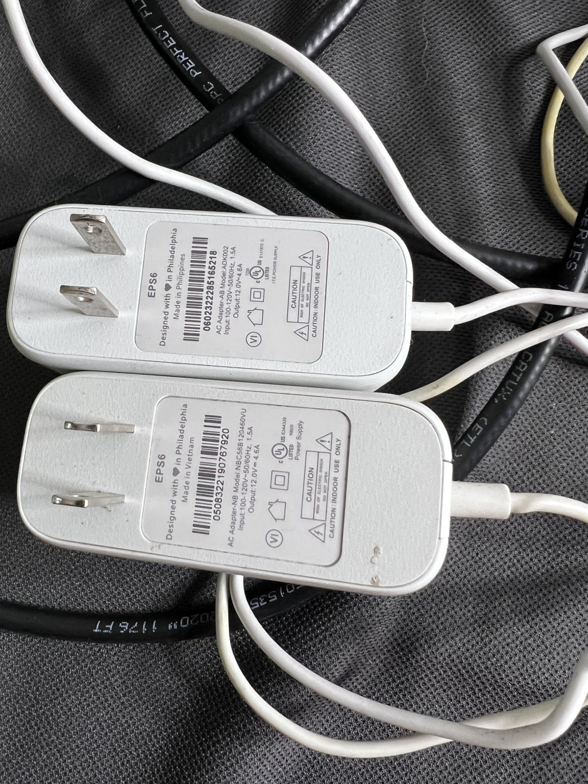 2 PCs Comcast Xfinity XB7-T Modems WiFi Router W OEM Power Adapter and Coax Cab
