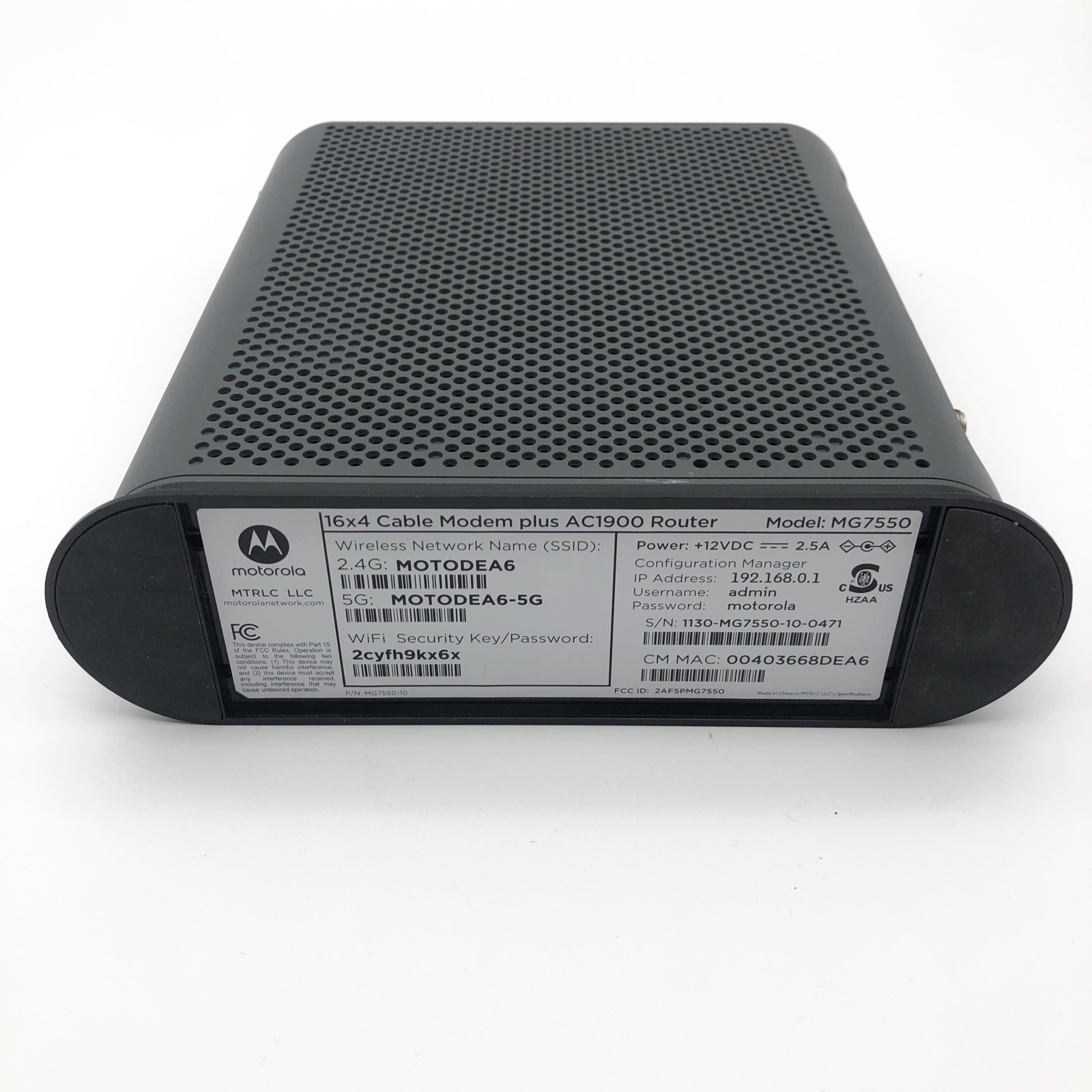 Motorola MG7550 16×4 Cable Modem Plus AC1900 WiFi Router Tested