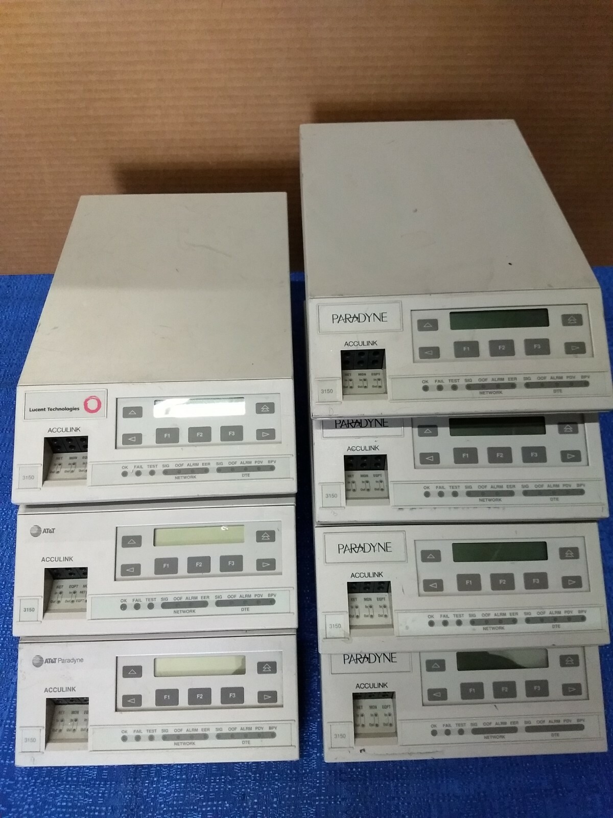 Mixed Lot of 7 Paradyne, AT&T, Lucent Modems