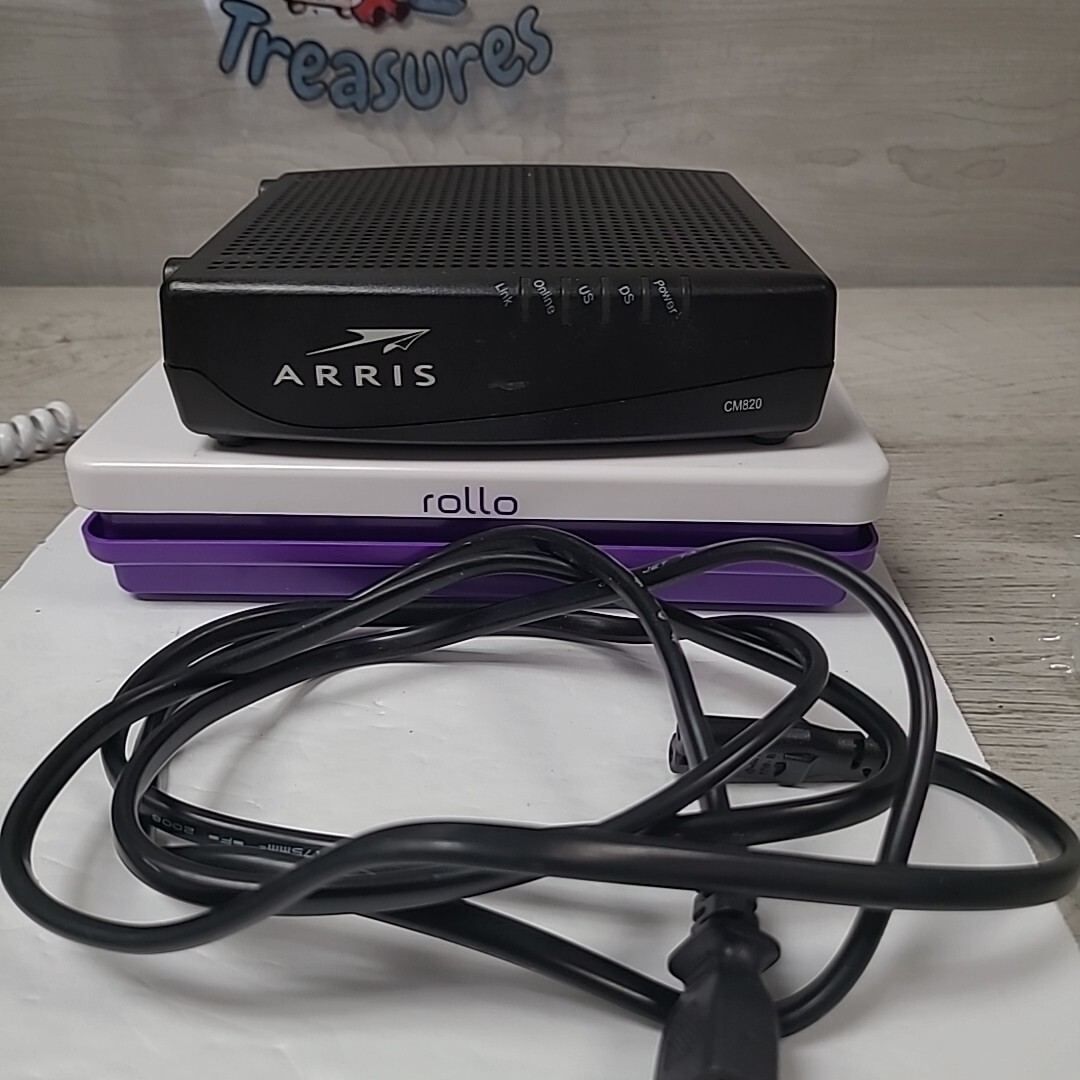 ARRIS CM820A DOCSIS Cable Internet Modem with Power Cord Pre-owned Used