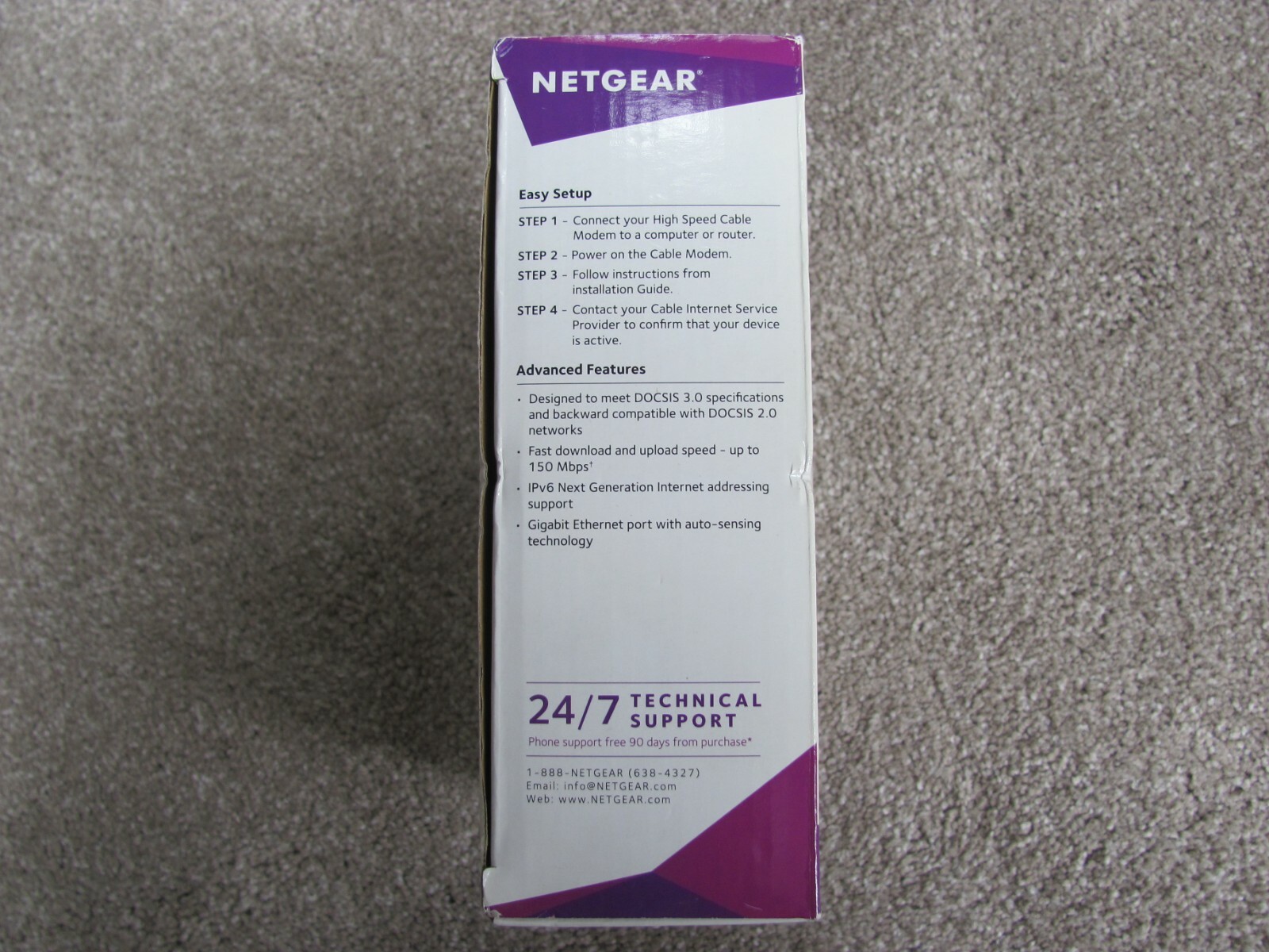 Netgear CMD31T-100NAS DOCSIS 3.0 High Speed Cable Modem