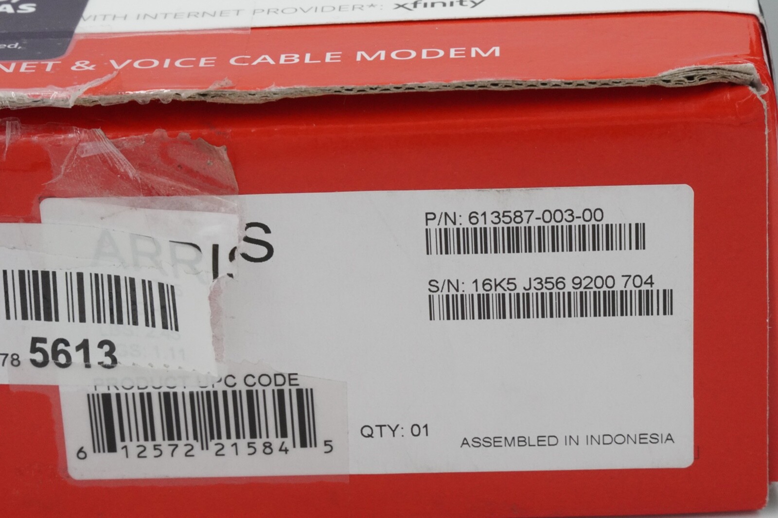Arris 613587-003-00 T25 Surf Surfboard Docsis 3.1 Cable Modem