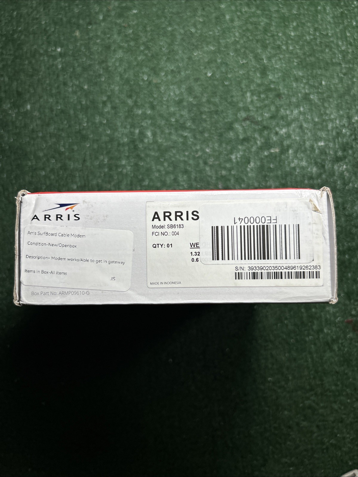 Arris SURFboard SB6183 DOCSIS 3.0 Cable Modem White NEW Open Box