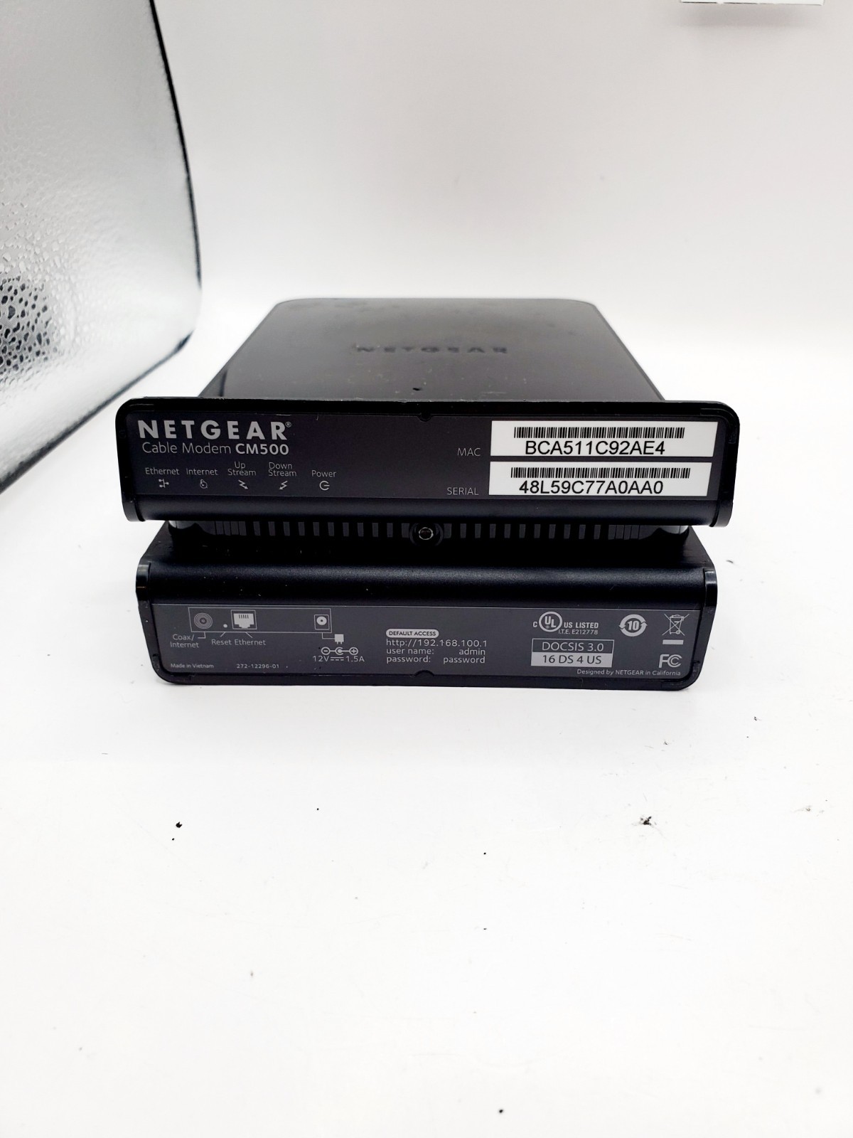 NETGEAR CM500 (CM500100NAS) 680 Mbps – Black (No Cables Provided)
