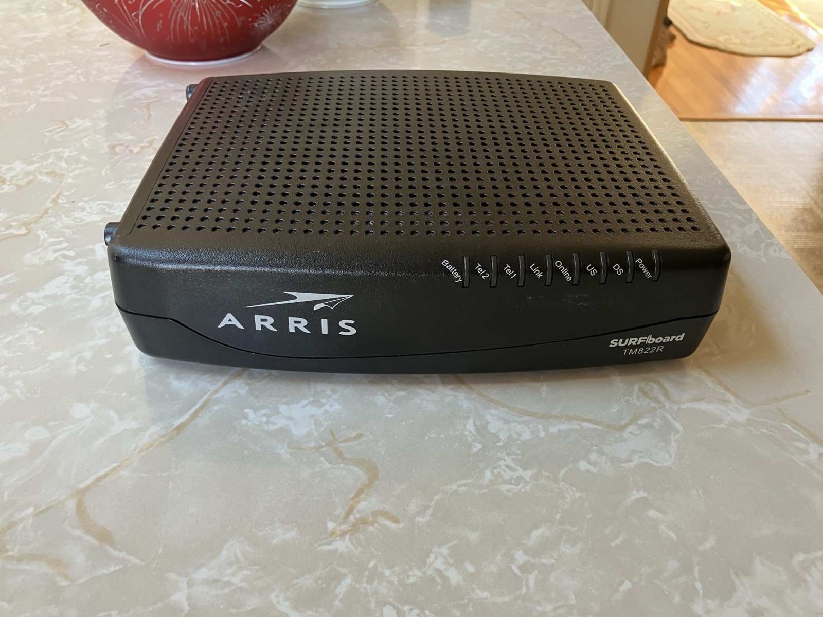 ARRIS Internet & Voice Modem – Model TM822R, Black