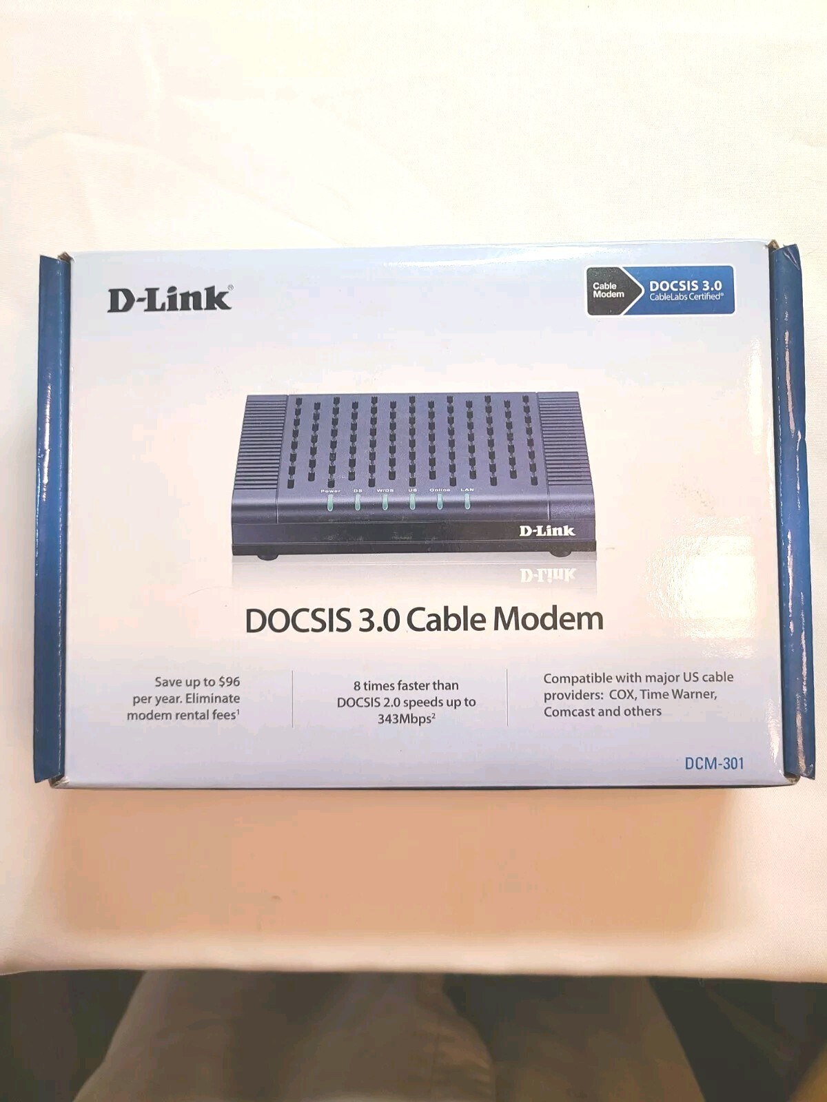 D-Link DOCSIS 3.0 Cable Modem (DCM-301) New in Box