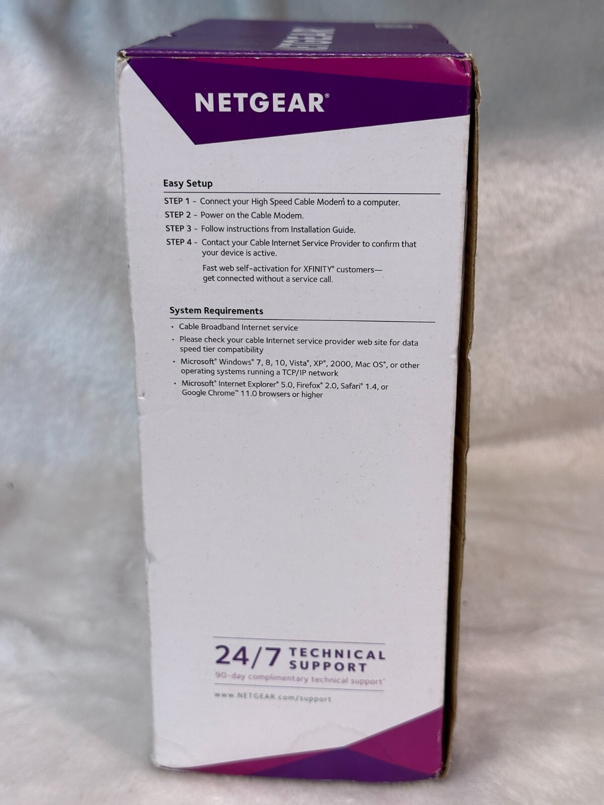 NETGEAR CM700-100NAS Cable Modem
