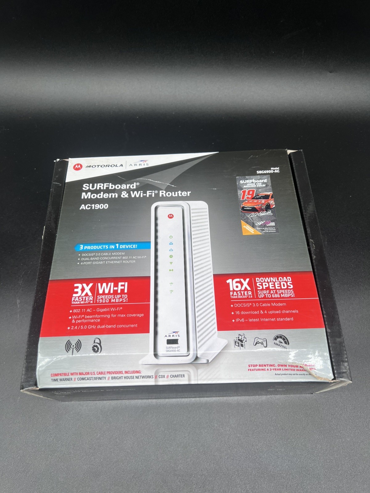 ARRIS AC1900 SURFboard SBG6900AC Docsis 3.0 Cable Modem & Wi-Fi Router