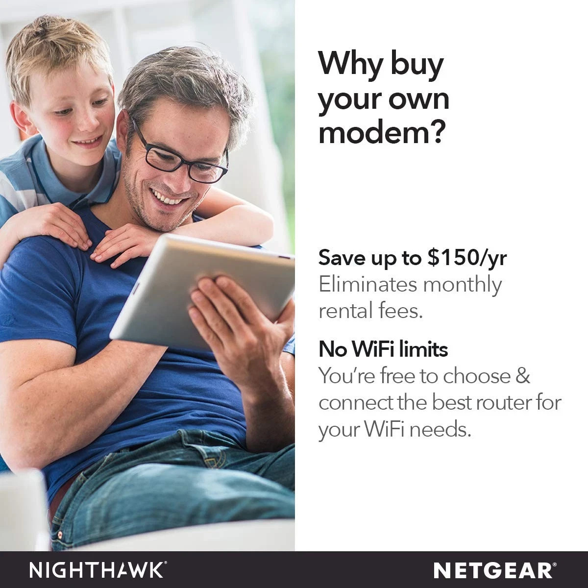 NETGEAR CM1150V Nighthawk Multi-Gig Speed Cable Modem for XFINITY Voice