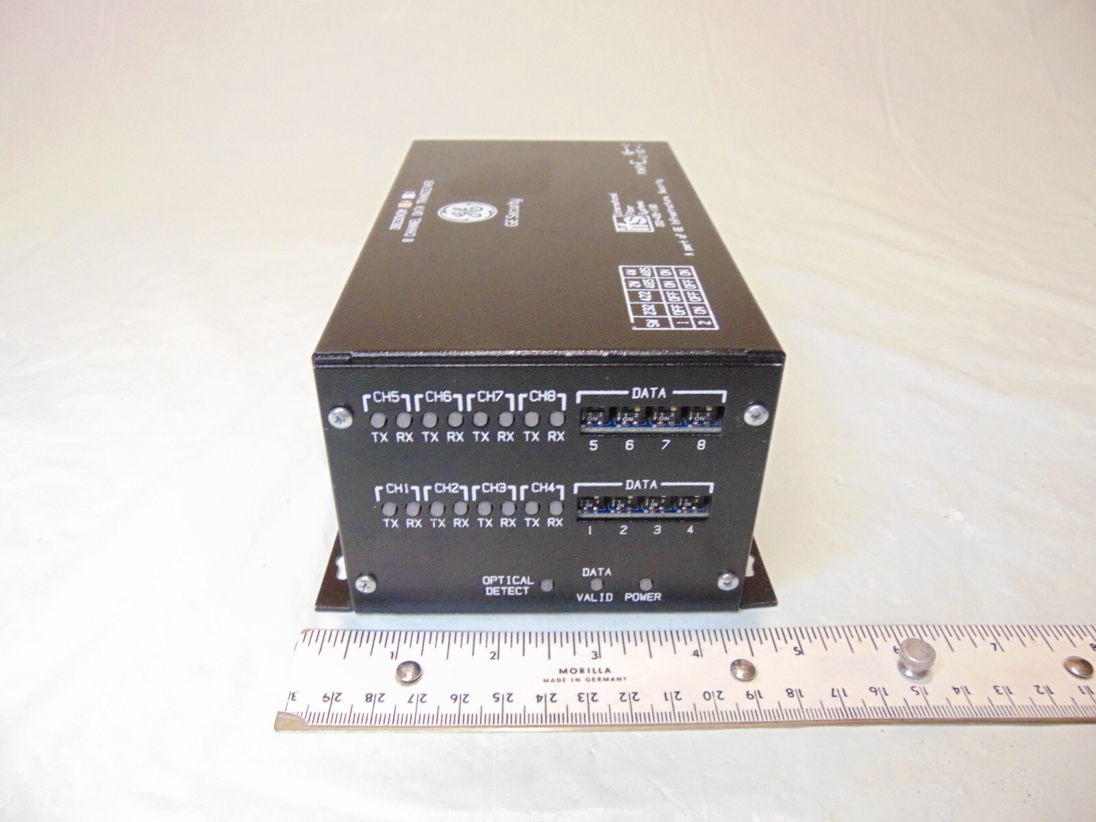8 Channel Data Transceiver International Fiber Systems GE Security D8030WDM