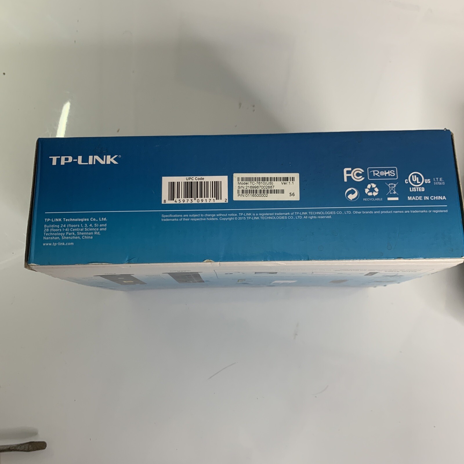 TP-Link TPLink DOCSIS 3.0 Cable Modem Black TC7610 TC-7610 343 Mbps Xfinity Cox