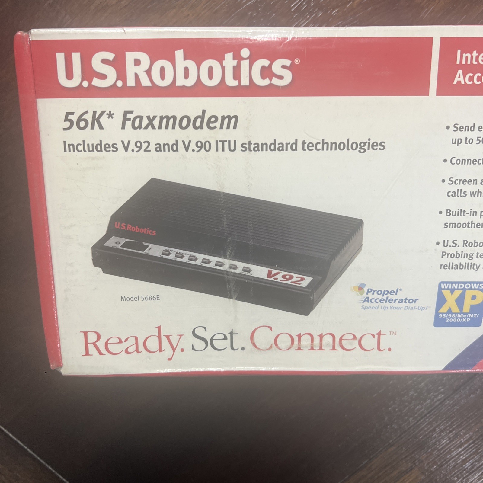 USRobotics 56K V.92/V.90 Dial-Up Faxmodem (USR5686E)