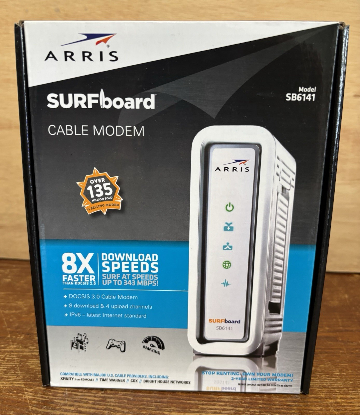 NEW SEALED ARRIS SURFboard SB6141 DOCSIS 3.0 Cable Modem