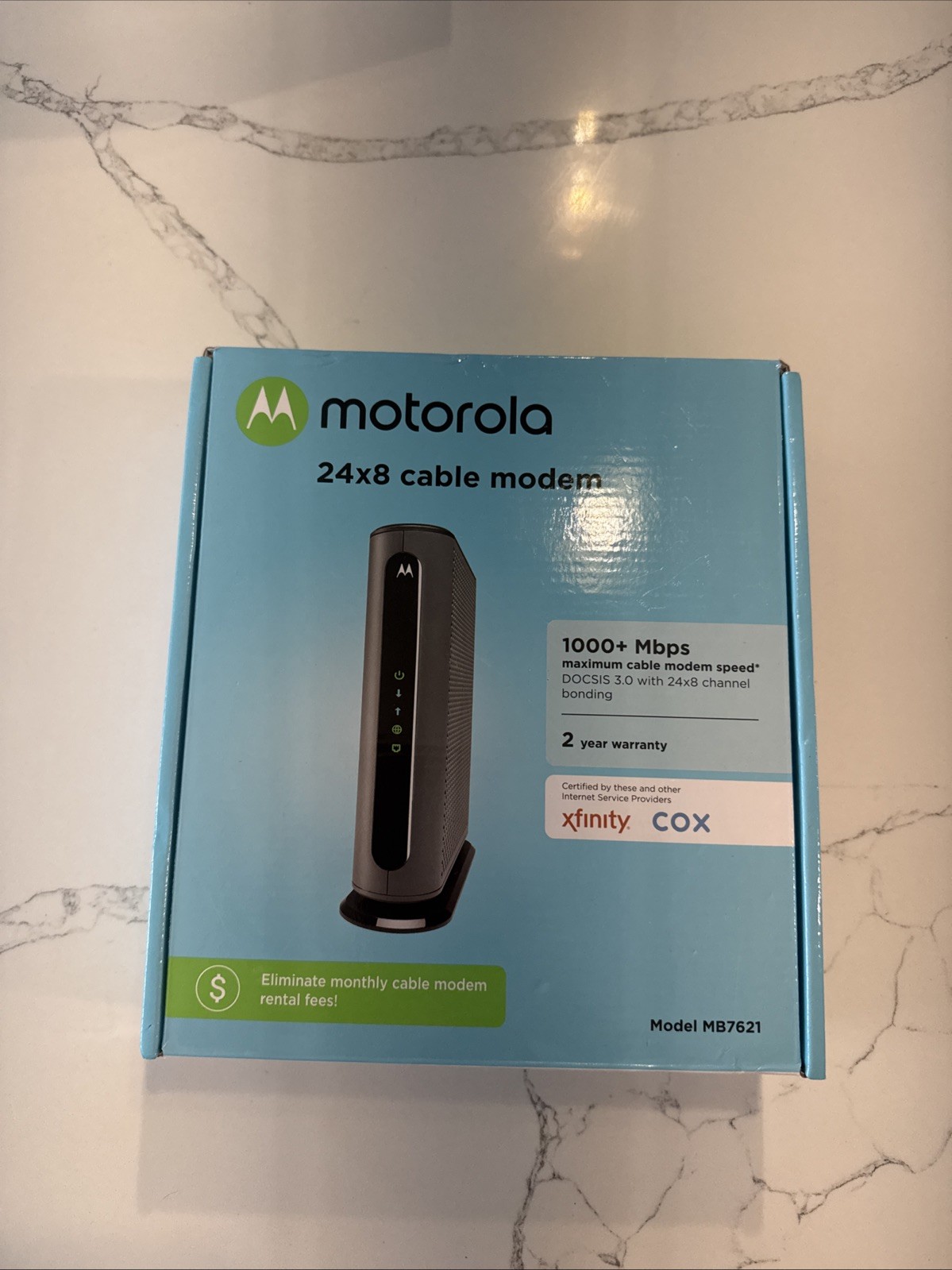 MOTOROLA 24 x 8 CABLE MODEM MB7621 24 x 8 CHANNEL (mcj70)