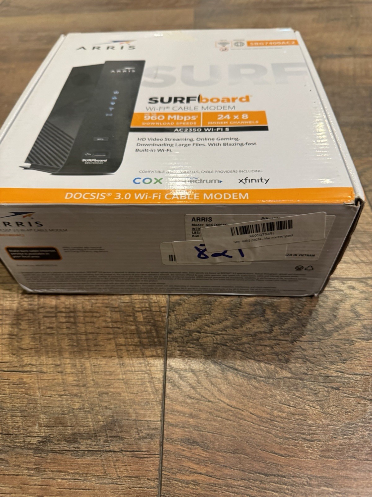 ARRIS SURFboard SBG7400AC2 DOCSIS 3.0 Wi-Fi Cable Modem 960 Mbps 4 LAN Ports