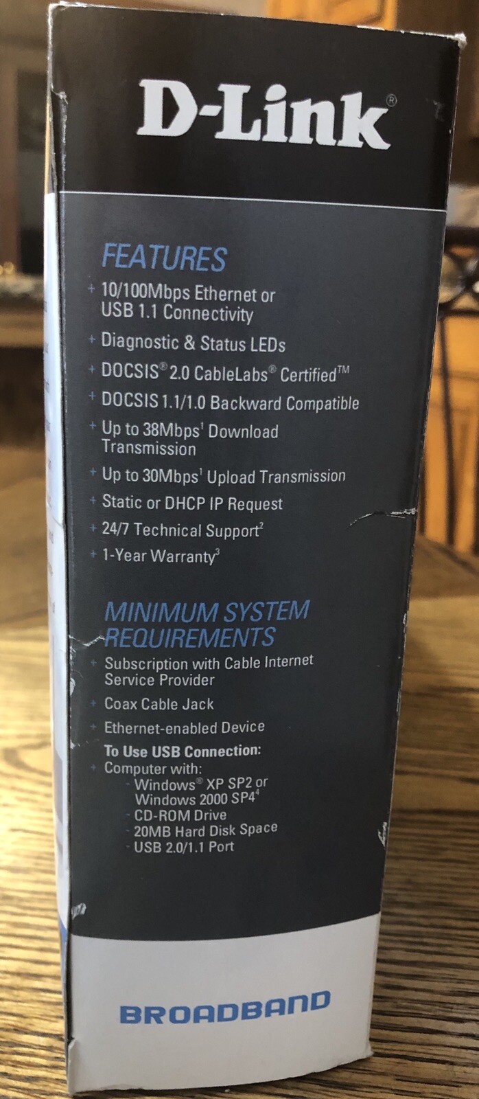 D-Link DCM-202 DOCSIS Broadband Cable Modem