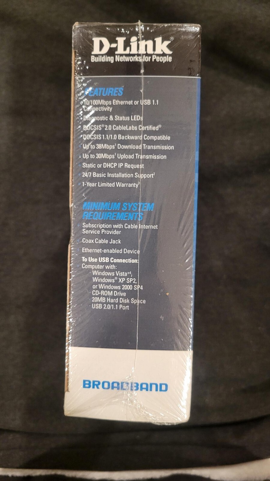 D-Link DCM-202 DOCSIS 2.0 Cable Modem Brand New SEALED