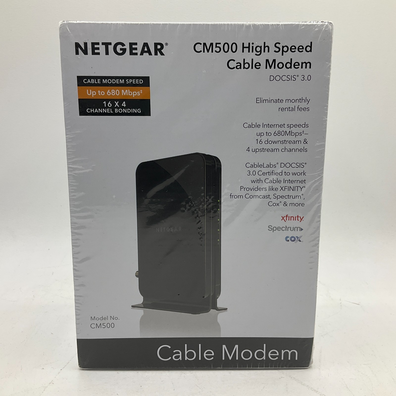 Netgear CM500 High Speed Cable Modem DOCSIS 3.0 NEW
