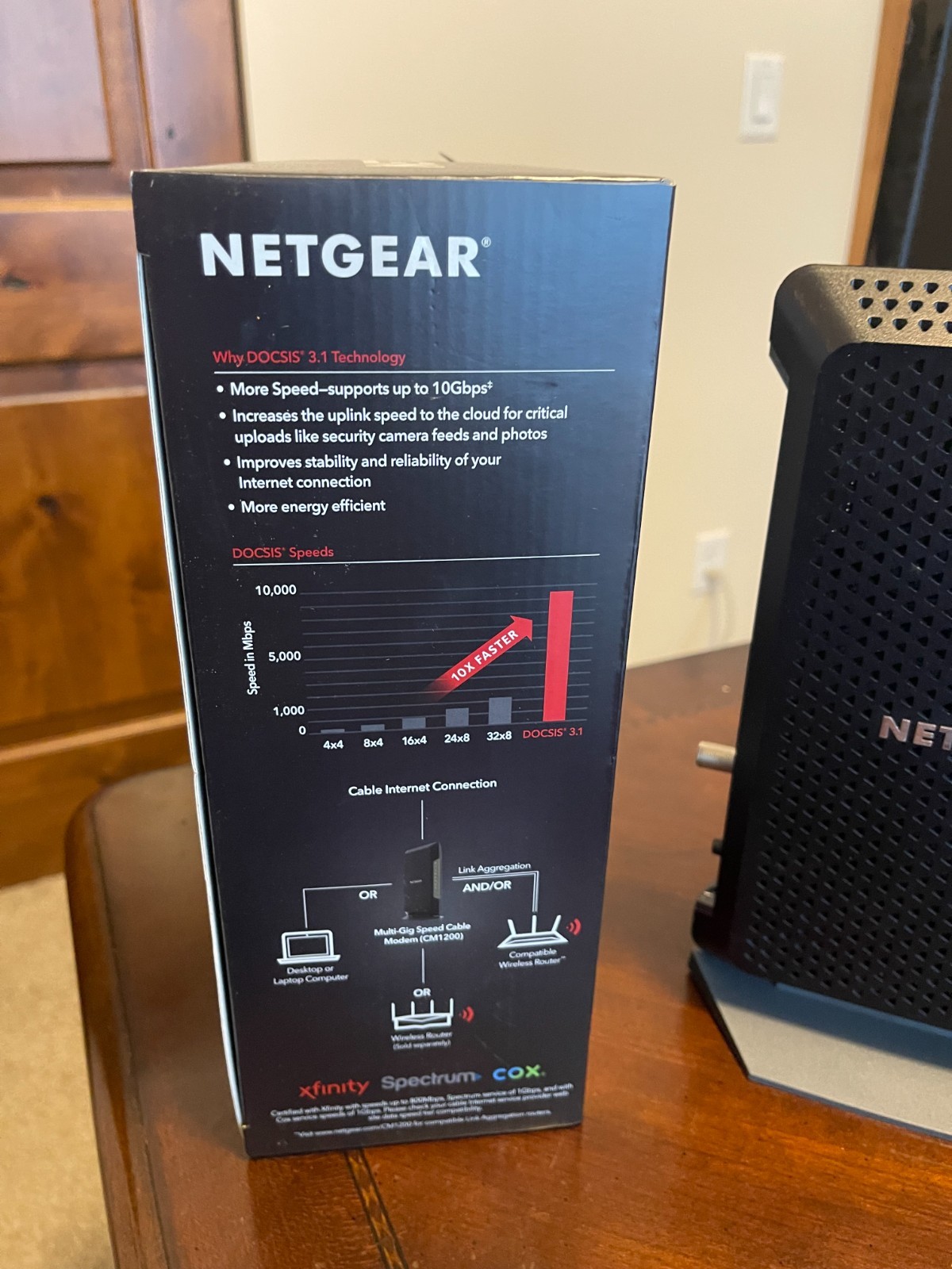 NETGEAR Nighthawk CM1200-100NAS DOCSIS 3.1 Cable Modem