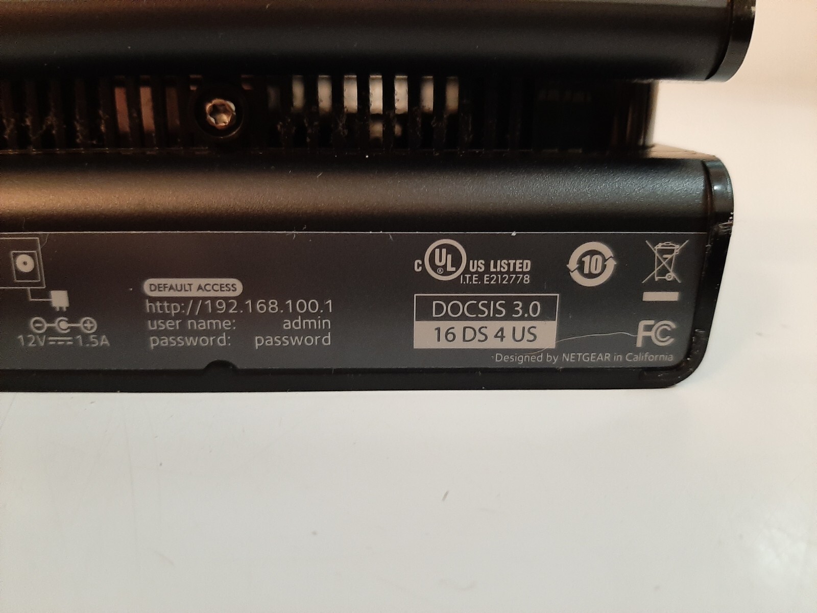 NETGEAR CM500 (CM500100NAS) 680 Mbps – Black – High Speed Cable Modem