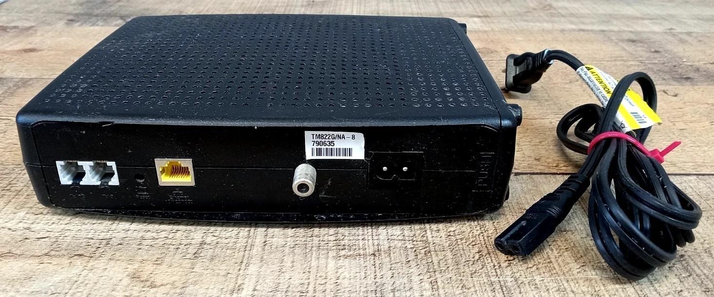ARRIS TM822G P/N TM02DHD822 Telephony Modem – Black