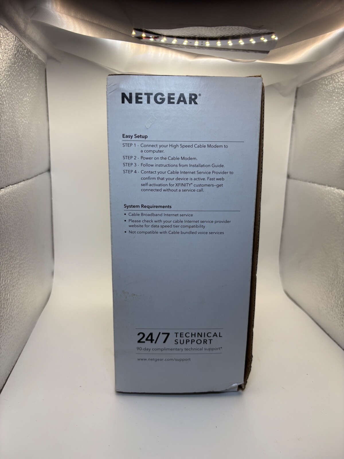 Netgear CM500-100NAS 16×4 DOCSIS 3.0 Cable Modem 680 Mbps Gigabit Ethernet