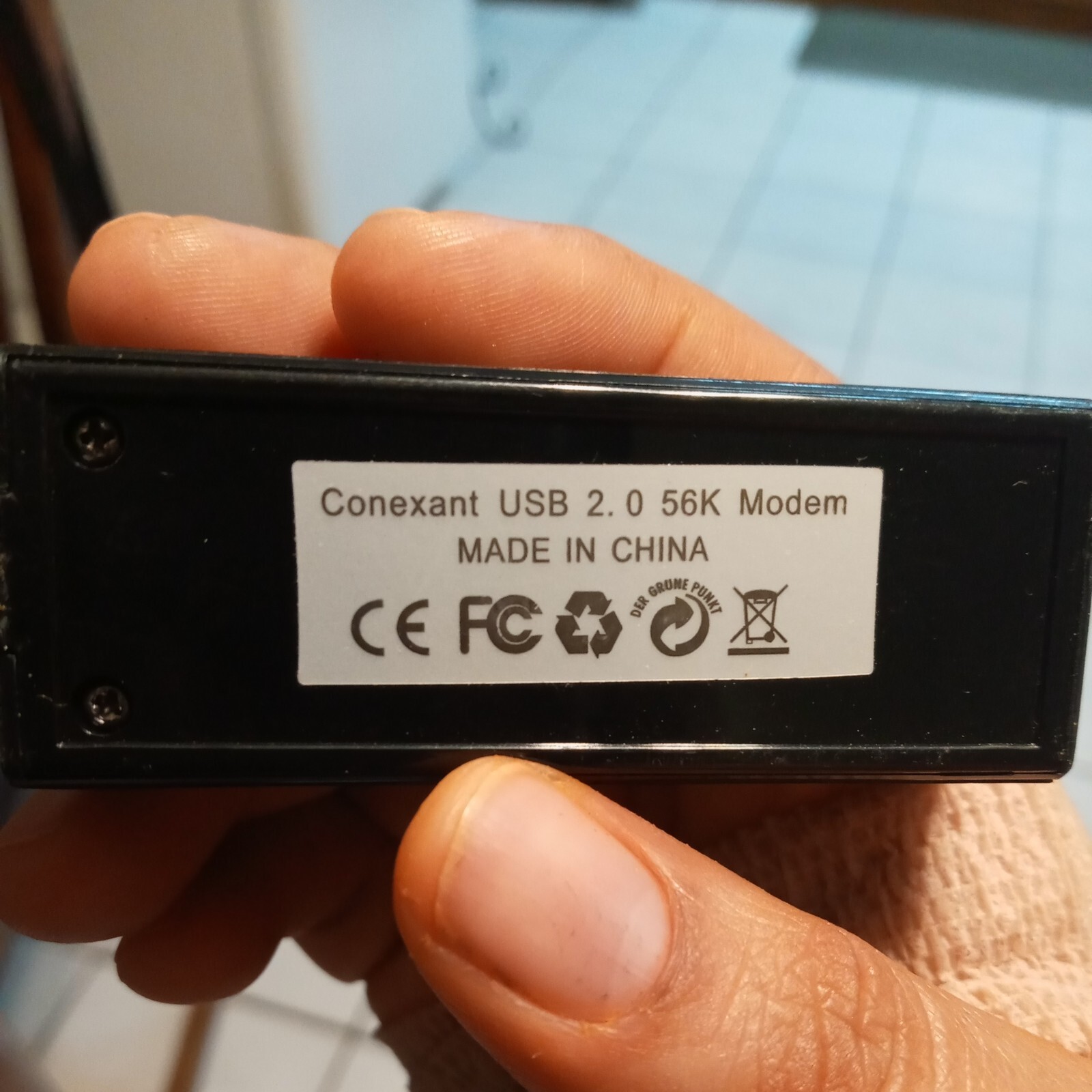 USB 56K External Dial Up Voice Fax Data Modem V.90 V.92 Win7 32/64 Bit XP