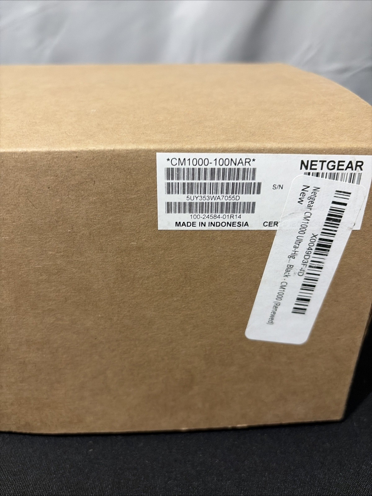 NETGEAR CM1000 Wired-Ethernet (RJ-45) Cable – CM1000100NAS (Black)