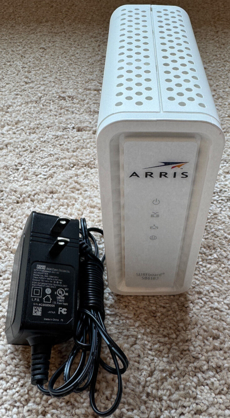 Arris SB6183 Surfboard Cable Modem 16X4 Channels DOCSIS 3.0 with AC cable
