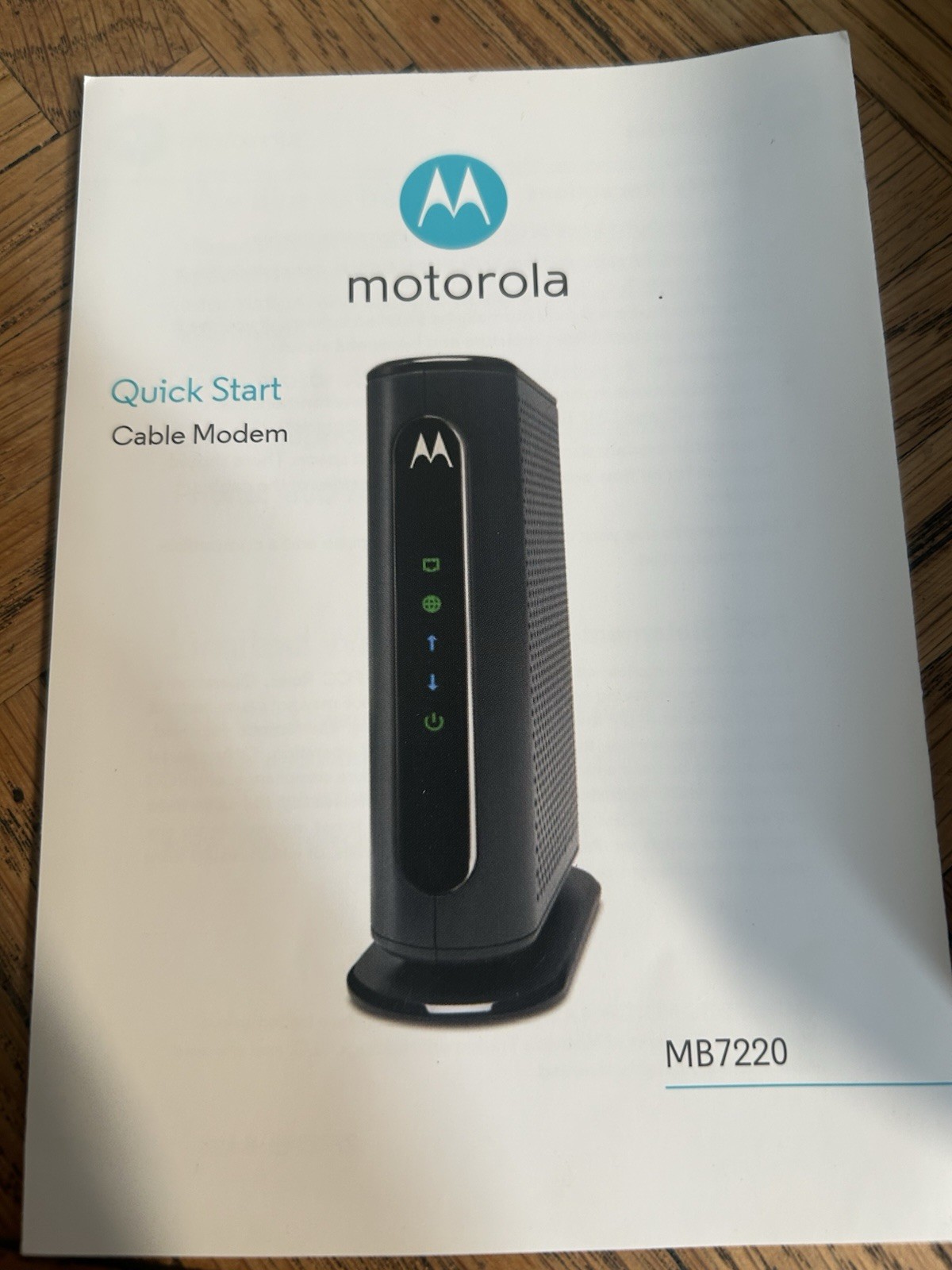 Motorola MB7220 DOCSIS /3.0 Cable Modem 8×4 343 mbps
