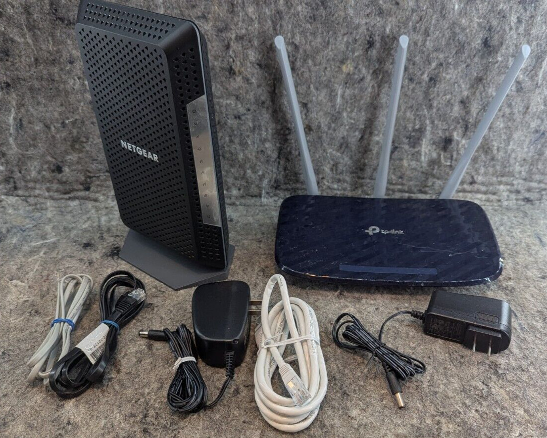 NETGEAR Nighthawk Cable Modem with Voice (CM1150) & TP-Link Archer C20 Router