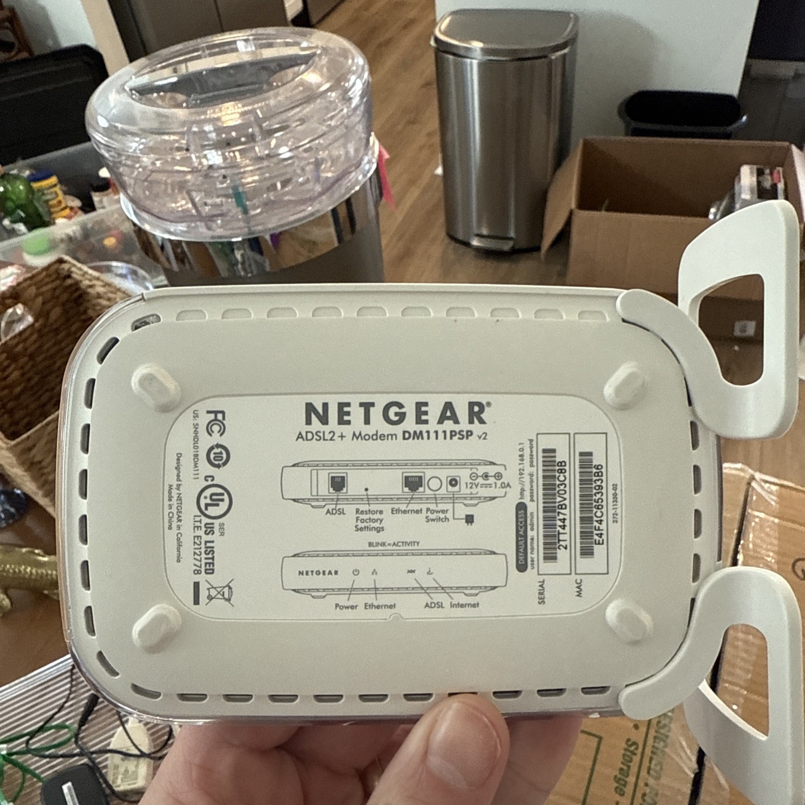 Netgear DM111PSPv2 ADSL2+ Modem High-Speed DSL Internet Modem Router