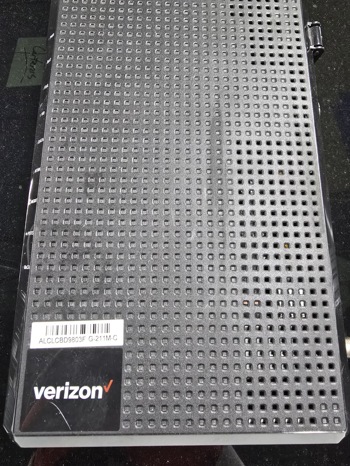 Verizon FIOS ONT Optical Network Terminal Nokia G-211M-C Modem & Power Supply