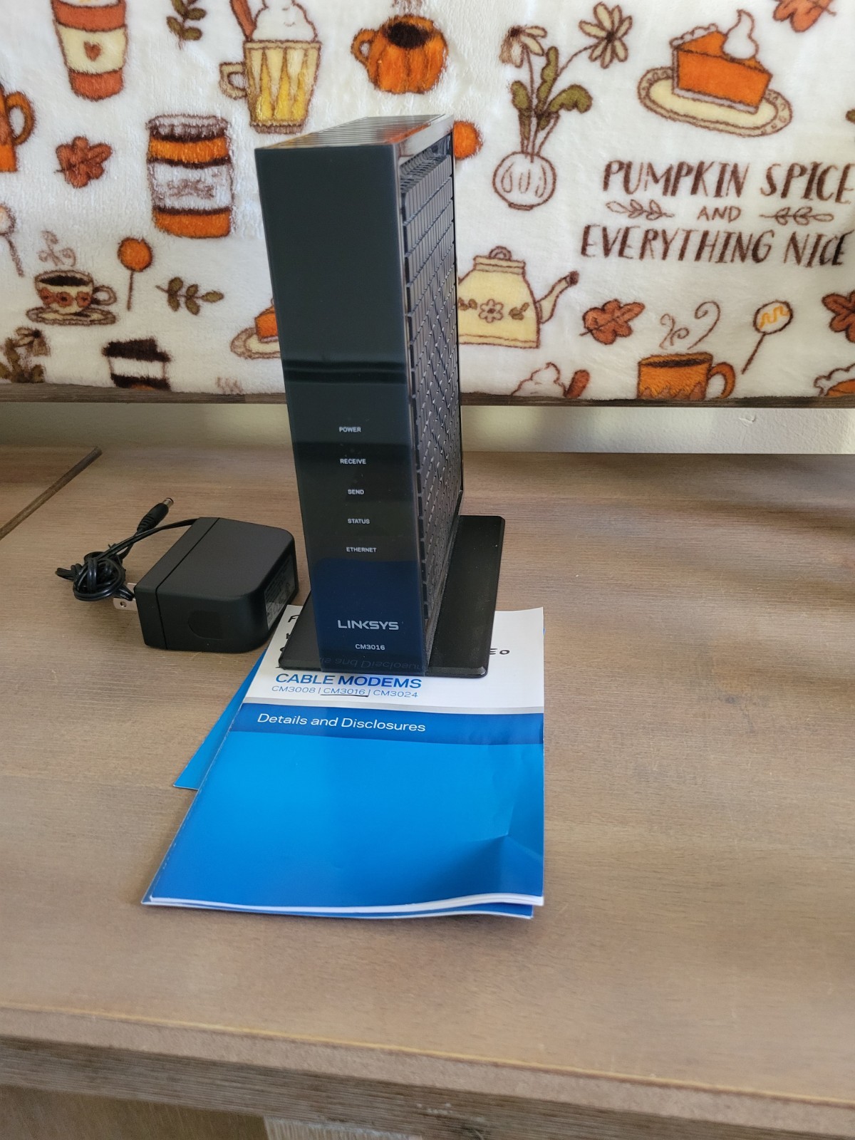 Linksys CM 3016 Modem with Power Adapter – Good Condition