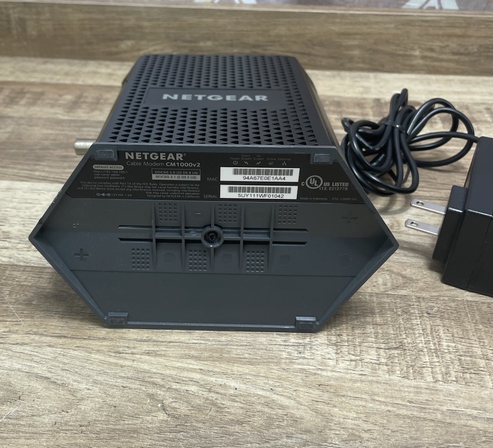 NETGEAR CM1000v2 Nighthawk DOCSIS 3.1 Cable Modem USED WORKING