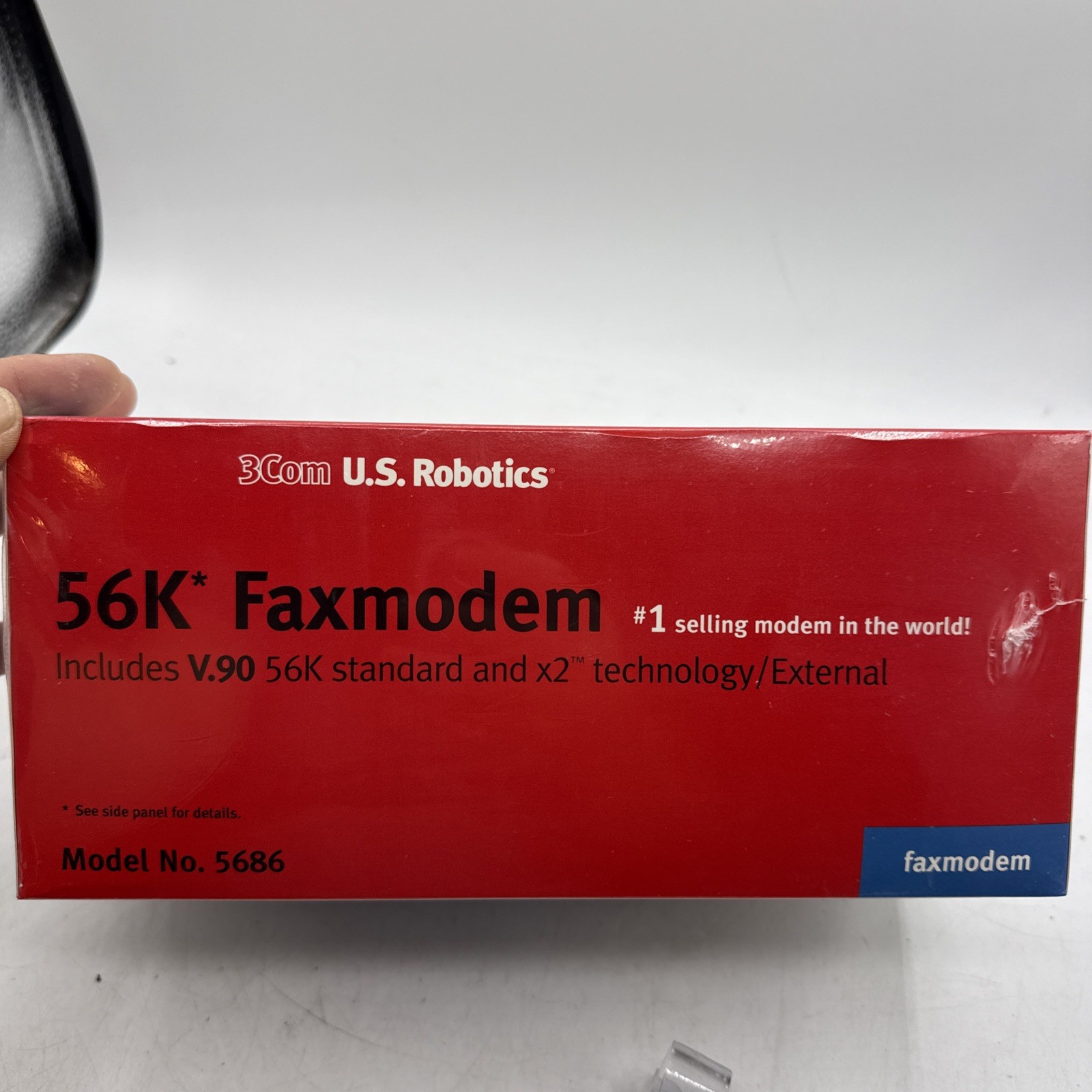 US Robotics Model 5686 3Com 56K Faxmodem External Modem V.90 x2 Technology – NEW