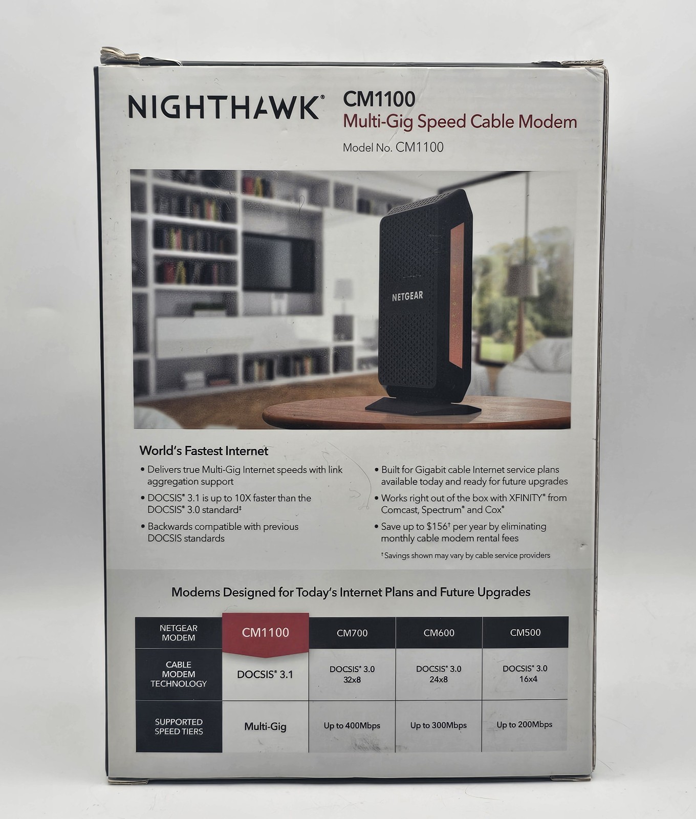 Netgear Nighthawk CM1100 Multi-Gig Speed Cable Modem